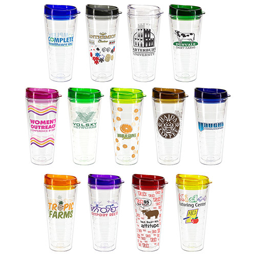 22 Oz Tritan™ Tumbler With Translucent Lid Custom Printed As Low As 8.97